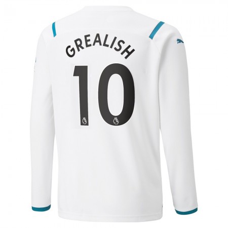 Billiga Fotbollströjor Manchester City Jack Grealish 10 Borta tröja 2021/22 Långärmad
